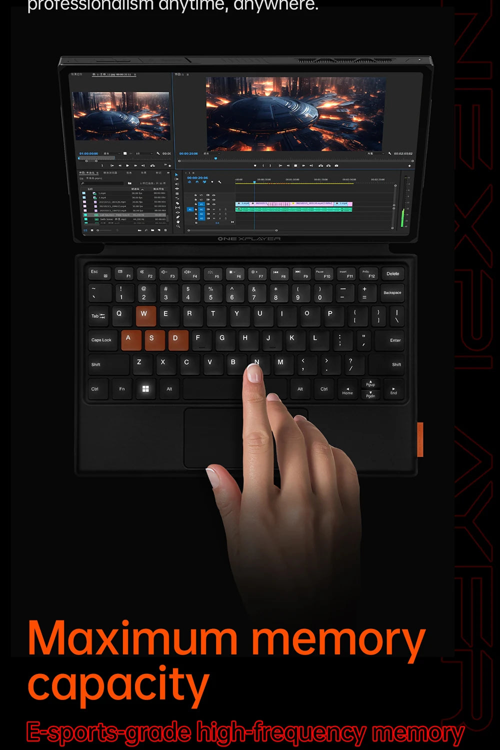 OneXPlayer X1 PRO AMD Ryzen AI 9 HX370 /8840U Laptop Tablet 3 IN 1 PC Game Console 10.95" Windows Handheld Controllers Computer