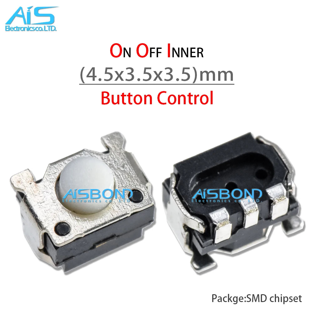 10Pcs/Lot Mobile Phone Power On Off Inner Micro Switch Button Control For Sansung S2 S3 S4 Note3 I8190 I8160 3mm 4mm 5mm HTC