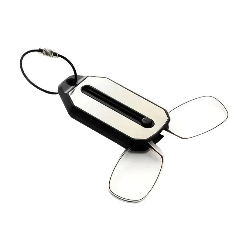 Nose Clip-on Reading Glasses Folding Legless Ultralight Keychain Glasses Men Women Mini Portable Presbyopic Glasses +1.0 To +3.0