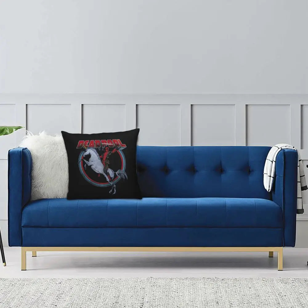 Custom Deadpool Wolverine Cartoon Manga Cushion Cover Soft Cute Pillows