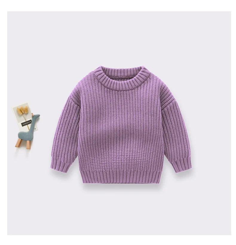 0-6Yrs Baby Boys Girls Knit Sweater Clothes 2025 New Toddler Infant Newborn Knitwear Soft Spring Long Sleeve Baby Pullover Tops
