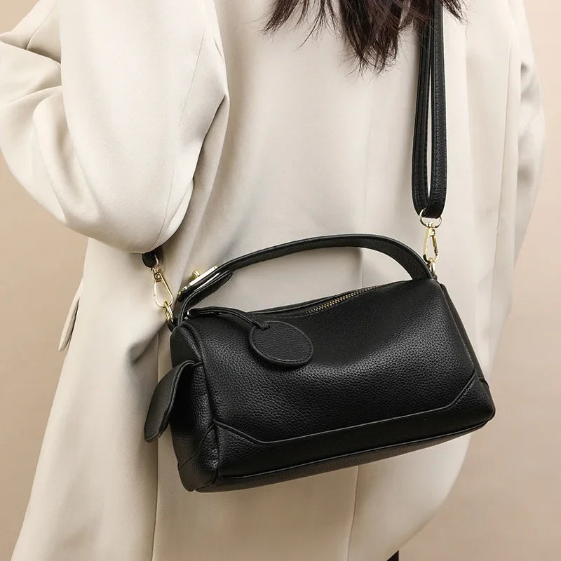 Women's Bags Fashion PU Leather Top Carrying Bag Handbags Multi Pocket Design Multifunctional Crossbody Tote Bag Shoulder Bag