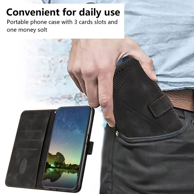 Stand Flip Wallet Case for Xiaomi Redmi 14C 13C 13R 12C 12 13 4G 5G 10 2022 11a 10C 10A 9C 9A 8A 7 8 6A Leather Protect Cover