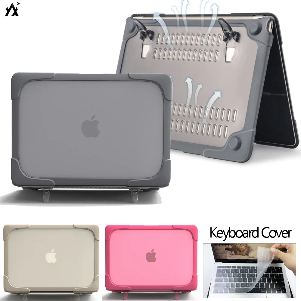 Stand Cover Laptop Case 2025 M4 For Macbook Pro 13 Case M2 M1 Pro 14 Macbook Pro 16 Case M3 11 Air 15 For Macbook Air 13 Case