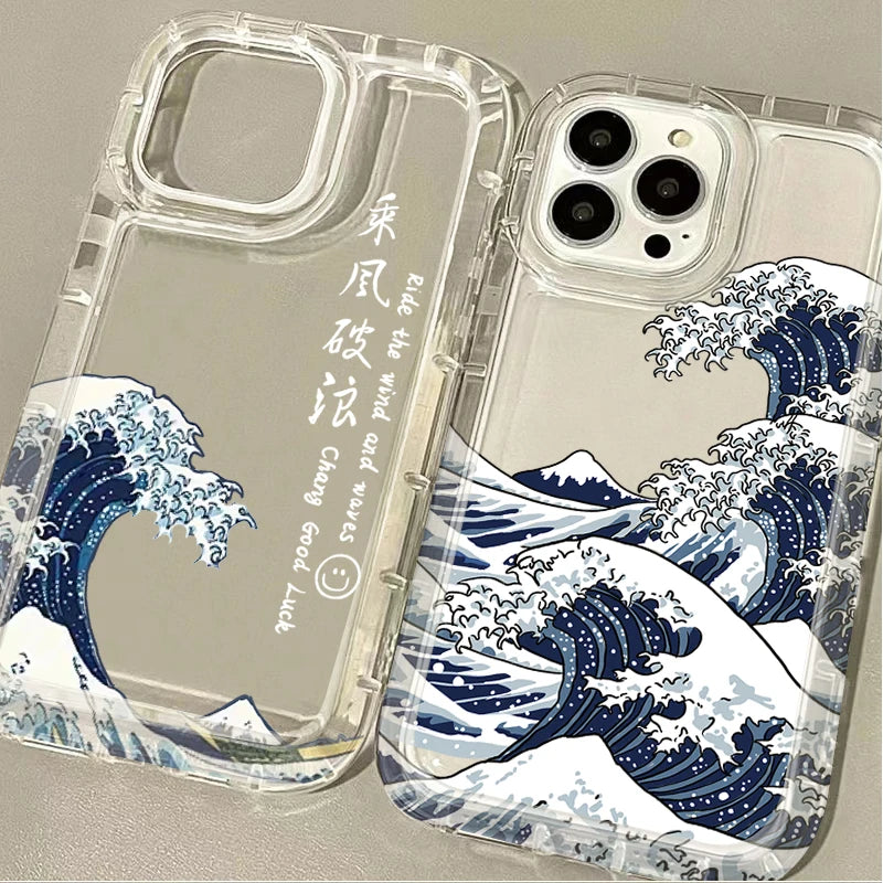 Fashion Great Blue Wave Phone Case For Xiaomi POCO X6 Pro 12T 13T 14 13 12 Pro 10 11 Lite 5G NE  X5 X4 GT X3 NFC F3 F4 F5 F6 M5S