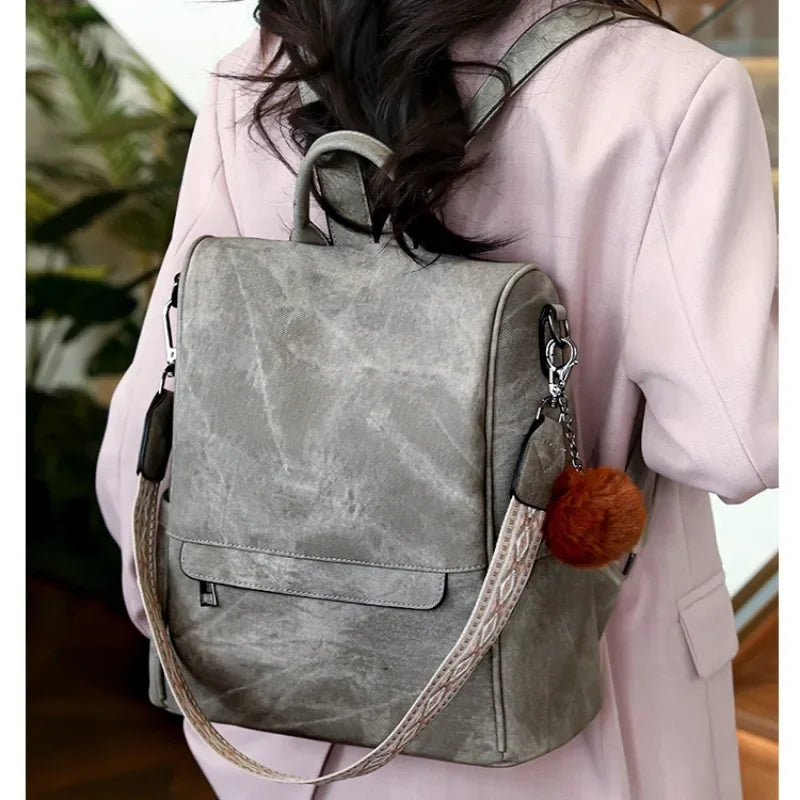 Womens Purse pu Leather Backpack Purse for Women Fashion Backpack Ladies Designer Ladies Shoulder Bags for Travel College Work