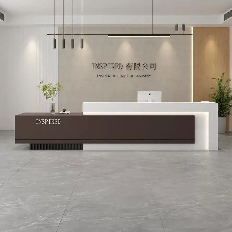 Luxury Reception Desks Modern Display Decorations Reception Desk Accessories Escritorio De Recepcion Commercial Furniture
