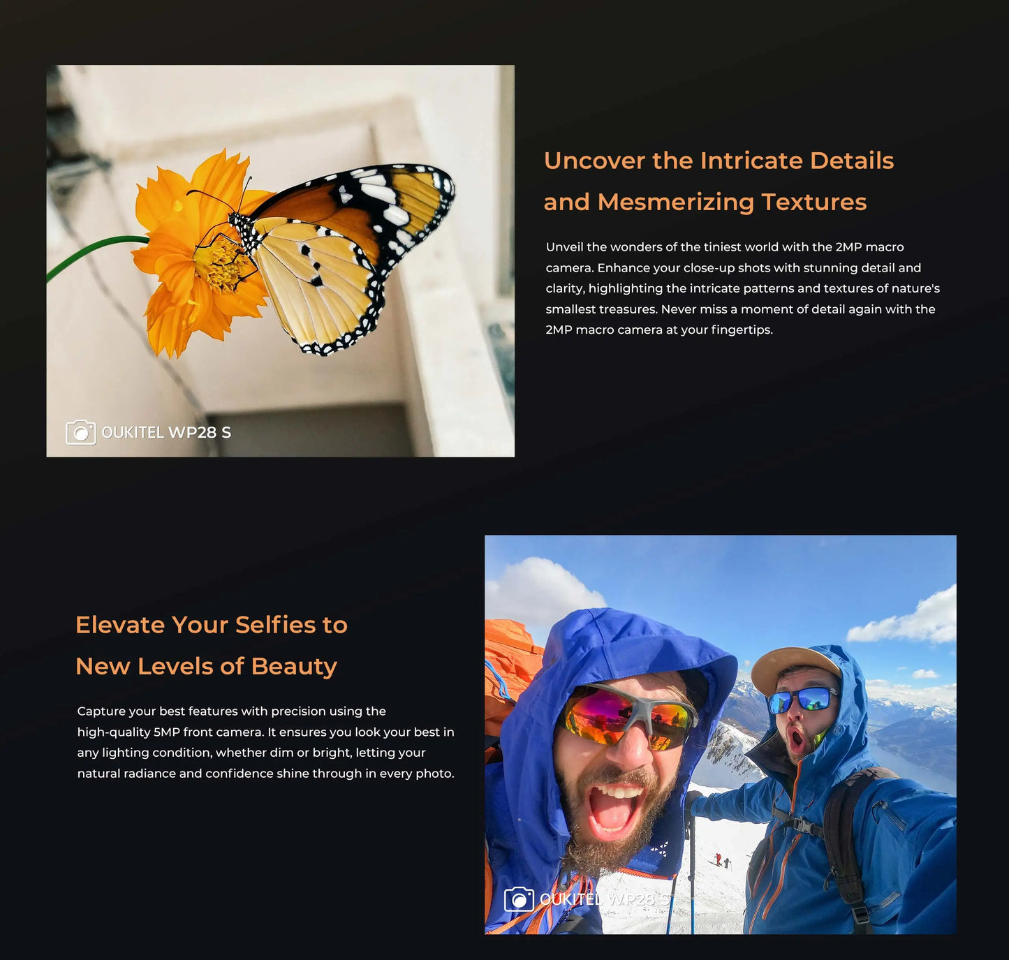 Oukitel WP28 S Rugged smartphone 6.52‘' HD 10600mAh 16GB (4+12)+128GB Android14 13MP Camera cellphone