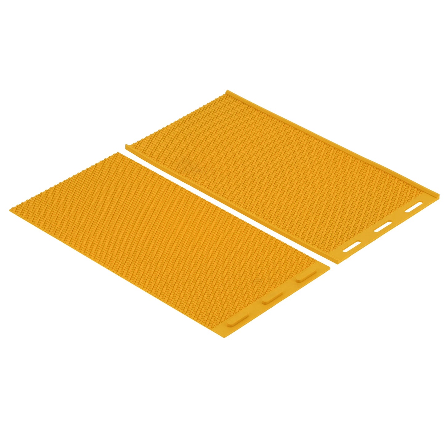 2PCS 5.4mm Beeswax Press Mold DIY Rubber Comb Foundation Sheet Beekeeping Accessory Yellow Beeswax Sheet Beeswax Press Embosser