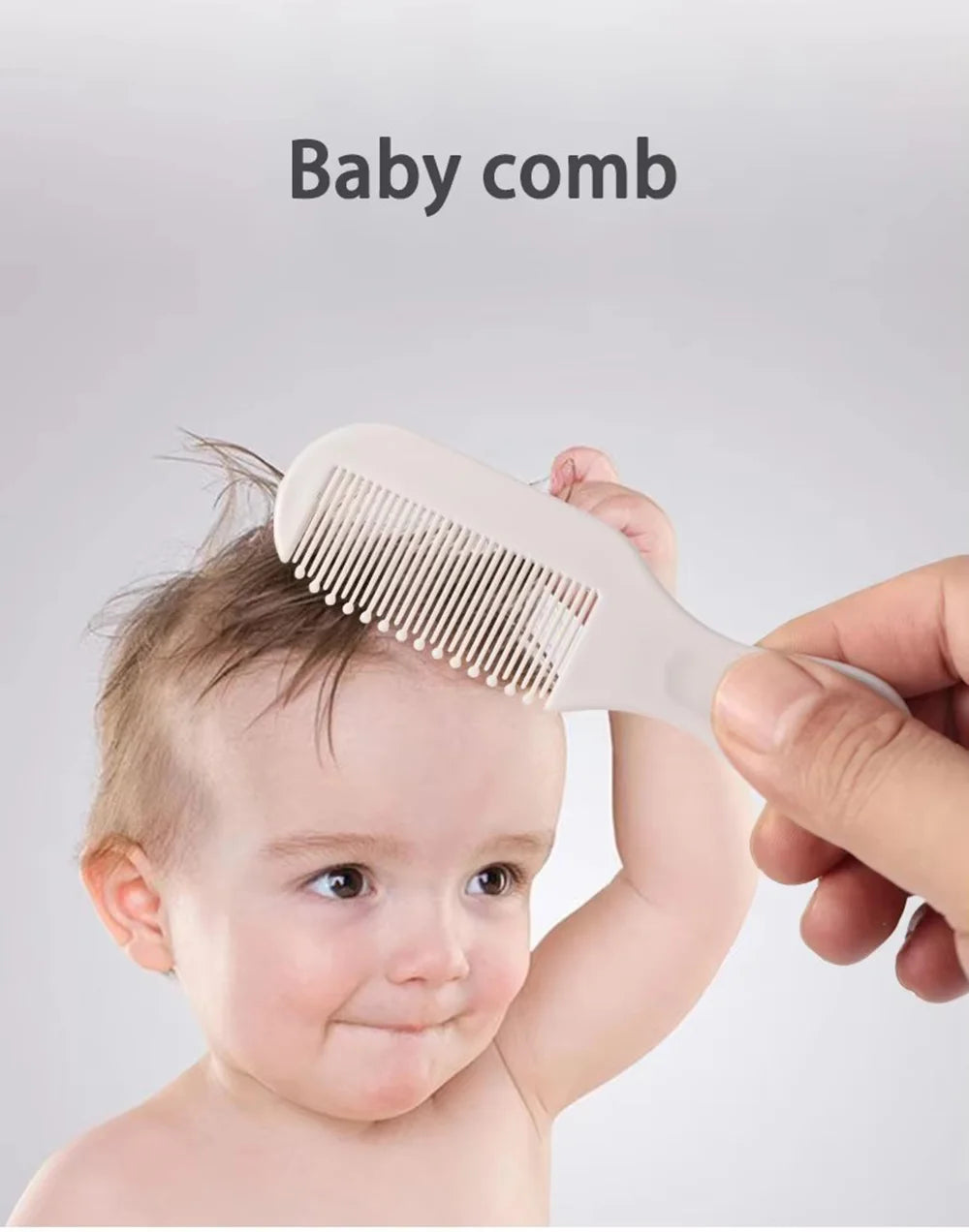 Baby Grooming Kit 9PCS Newborn Care Set with Nail Clipper Hair Brush Comb Thermometer Baby Hygiene Essentials Travel Kit