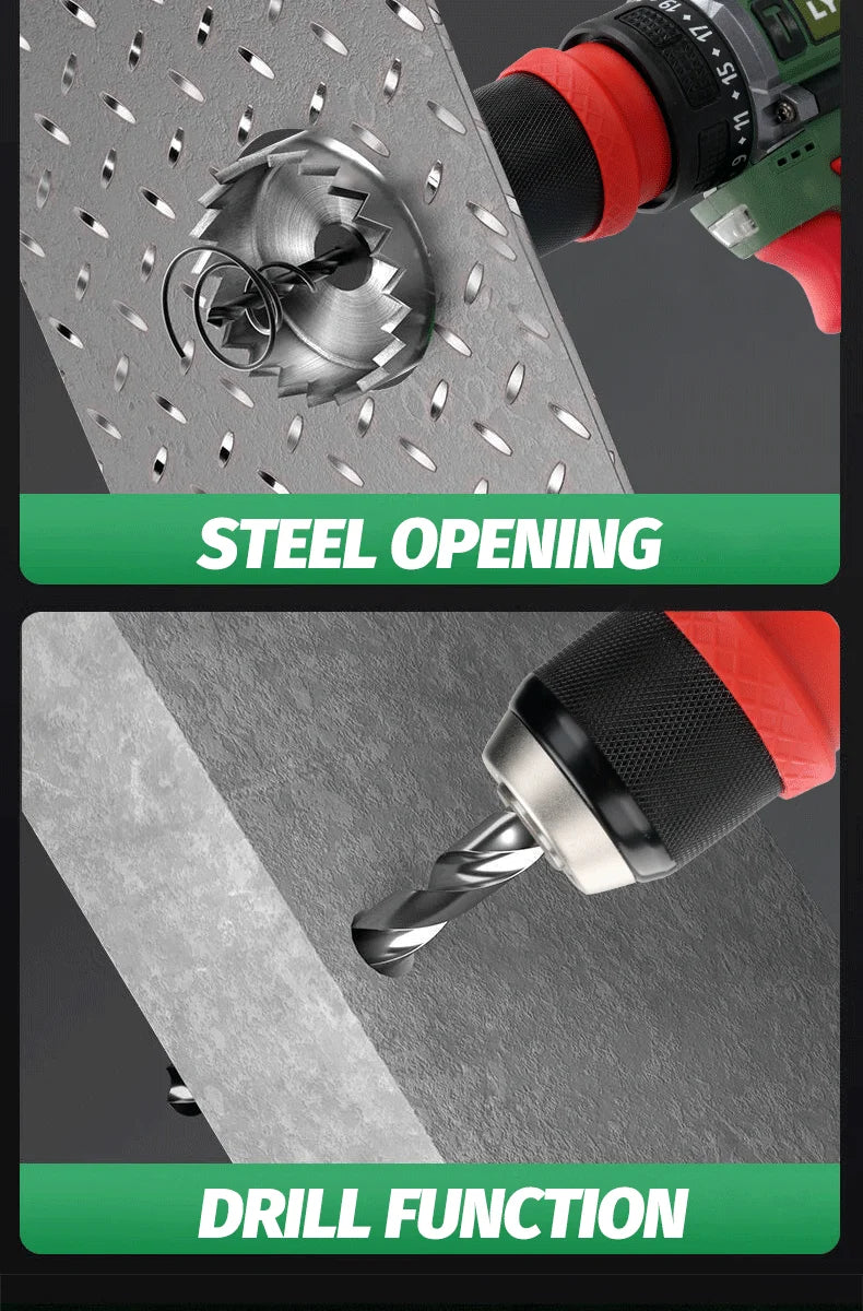 LYUWO Brushless Cordless Electric Screwdriver Kit with Fast-Charging Battery,LED Work Light&Ergonomic Grip(Drill/Driver 2-in-1)