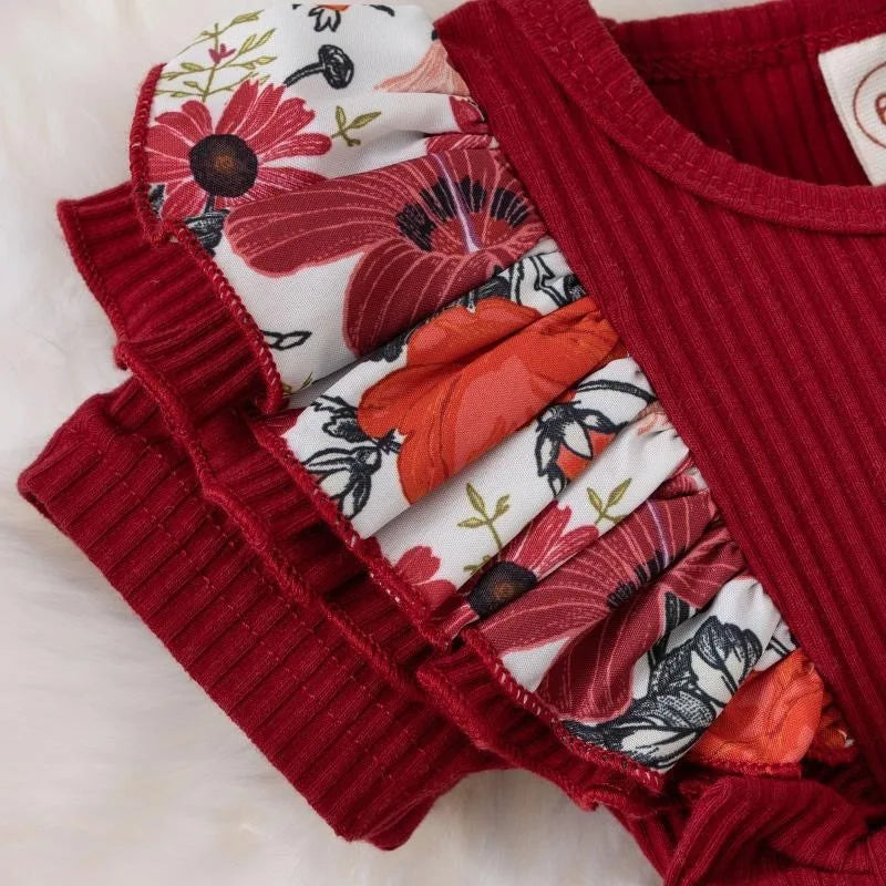 Summer Baby Girl Dress With Bowknot headband Striped Jumpsuit Cotton Dress For Newborn Floral Clothes Baby Crawling Clothes