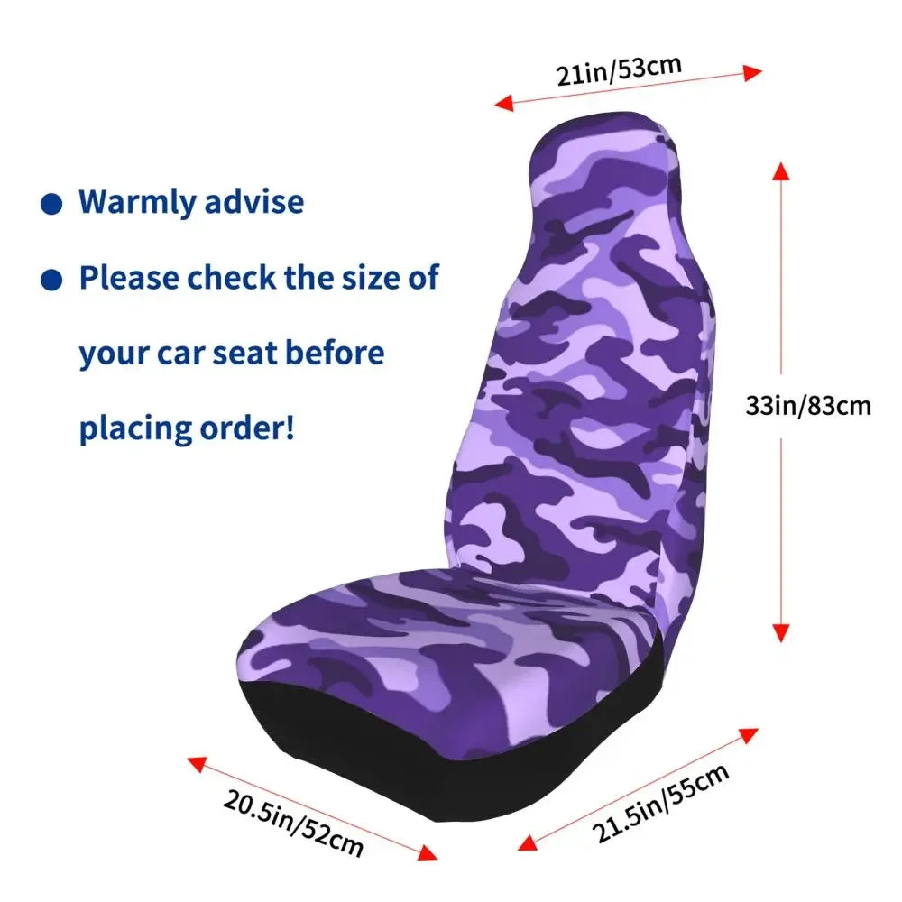 Urban Style Camouflage Universal Car Seat Cover Off-Road For SUV Multicam Front Rear Flocking Cloth Cushion Fabric Hunting
