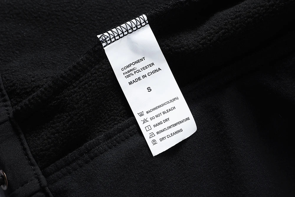 Men's hooded tactical jacket for autumn and winter outdoor windproof waterproof warm hiking camping and fishing durable jacket