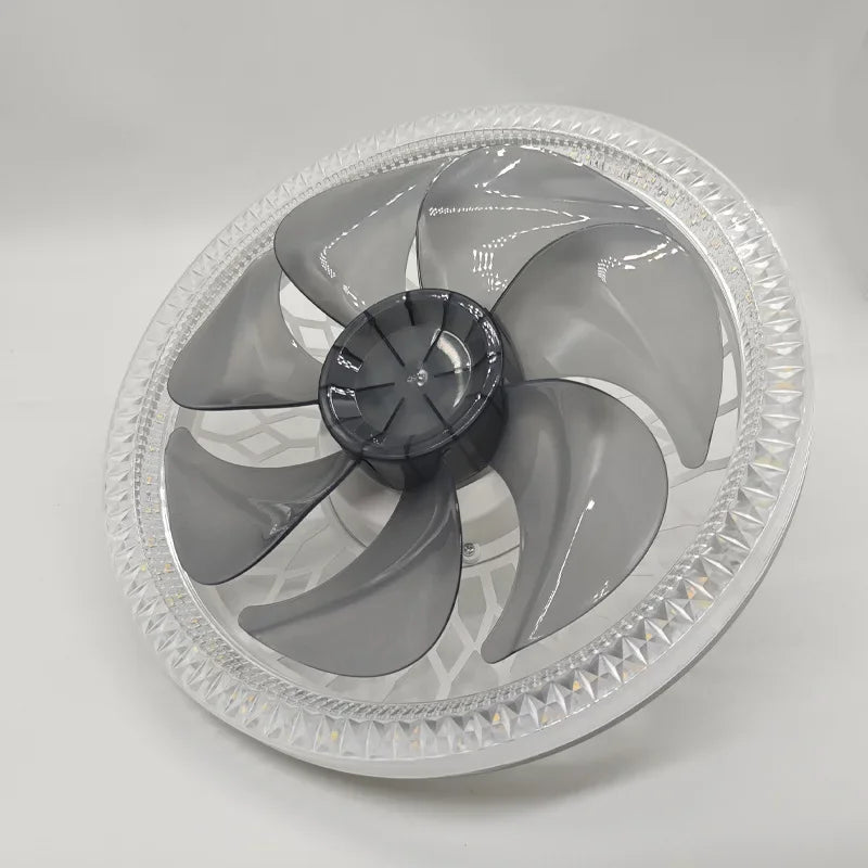 Modern Ceiling Fan With LED Light And Remote Control E27 Fan Lamp 4 Speed 360° Circulating Air For Kitchen Room Home Lighting