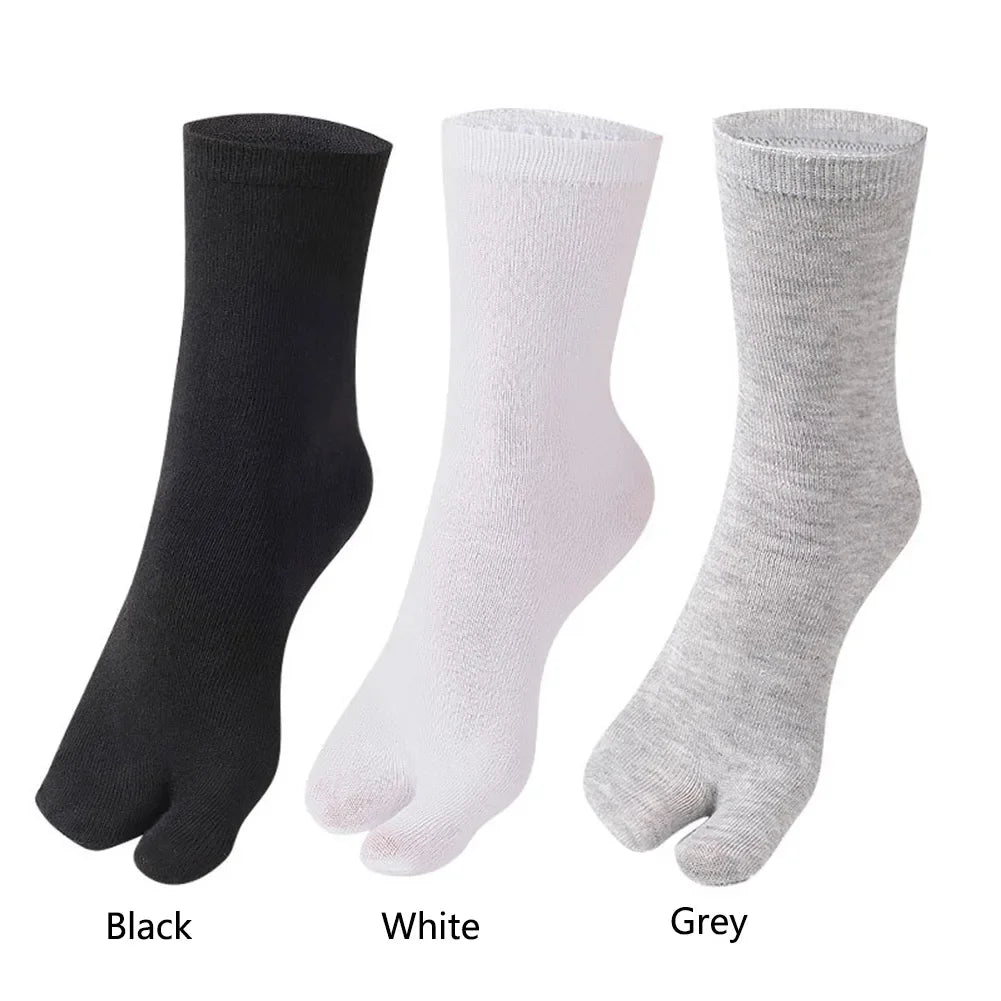 1-5Pair Japanese Style Two Finger Socks Unisex Clog Socks Polyester Toe Separation Socks Kimono Flip Flop Sandal Split Toe Sock