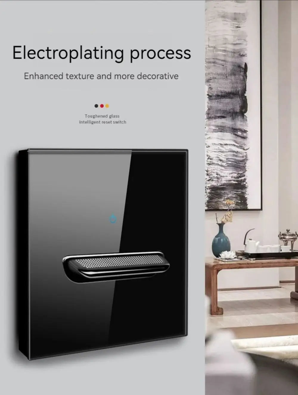 Glass Panel Wall Switch LED European 16a Socket Retro Toggle Light Switch EU UK Standard 2way Socket 1-4gang USB Home Decoration