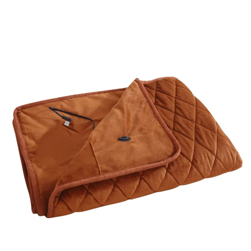 5V USB Large Loose Electric Blanket Powered By Power Bank Winter Bed Warmer Heated Sofa  Blanket Body Heater Bed Warmer Mat