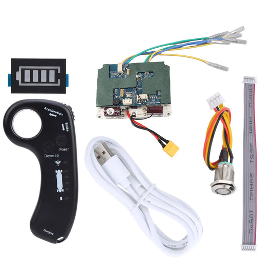 Electric Remote Control Scooter Controller Set Sinusoid Dual Drive Hub Motor Control Panel ESC Electric Scooter Accessories