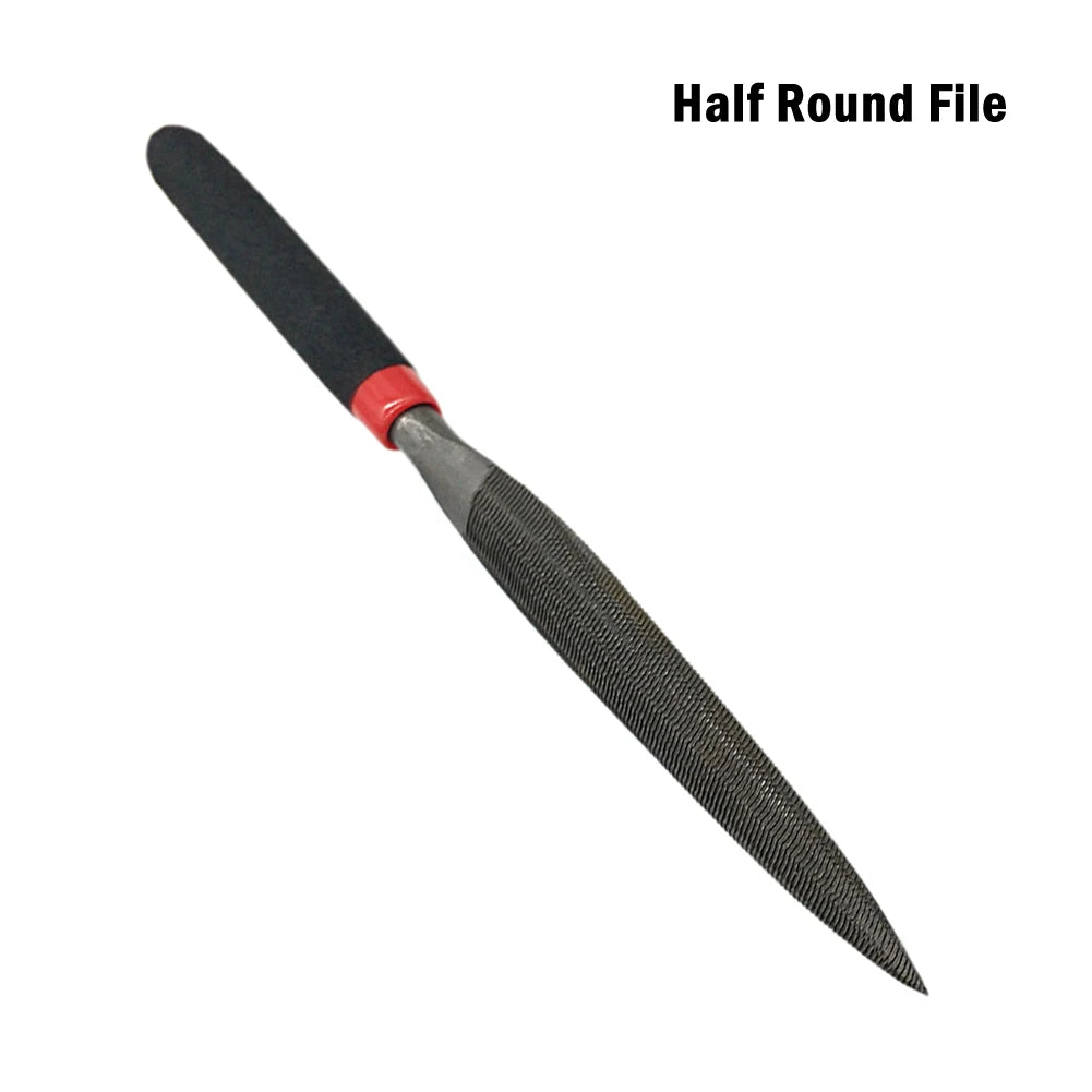 Hand Operated Tools Files Model Files Reliable 3Pcs/Set Half Round File Mini Files Round File Steel Flat File Home