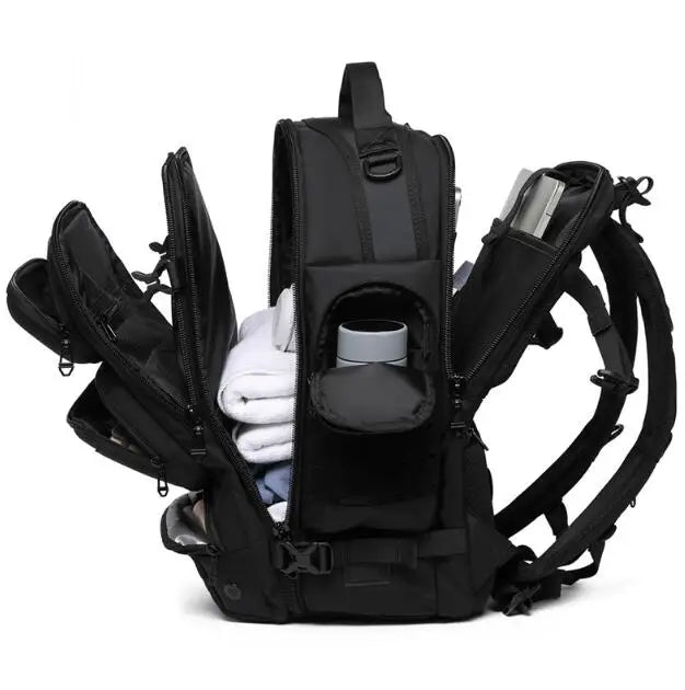 Men Travel Laptop Backpack for Men Women Large Capacity Carry on Backpack Sports Gym Bag with Shoe Compartment Travel Laptop Bag