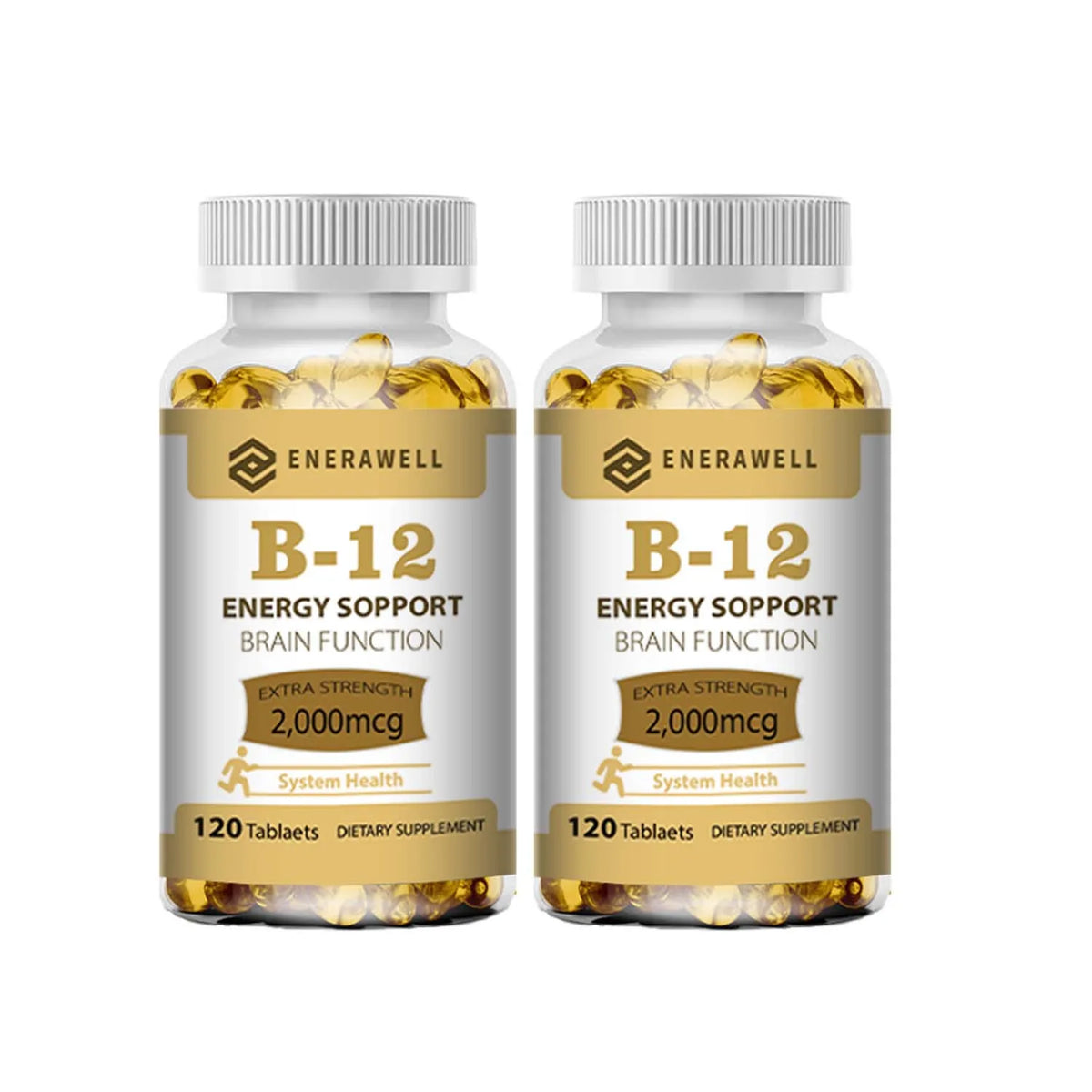 Vitamin B12 Capsules - Methylcobalamin Supplement for Mind, Energy, Brain, Mood, Heart Support 120 Capsules