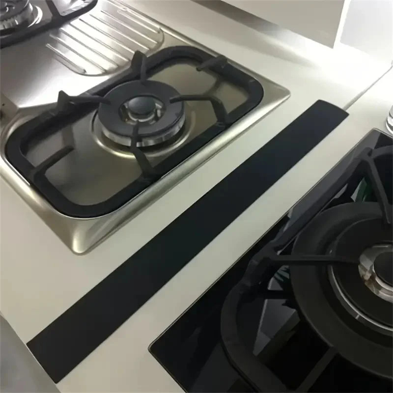 Silicone Gap Strip Kitchen Gas Stove Sealing Strip Kitchen Anti-Oil Anti-Stain Strips Silicone Insert Kitchen Accessories