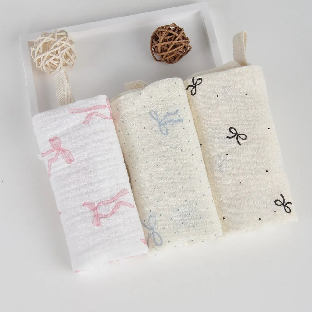 4-Layer Pure Cotton Portable Washcloth for Newborns - Soft Absorbent Square Gauze Towels for Burping High Quality