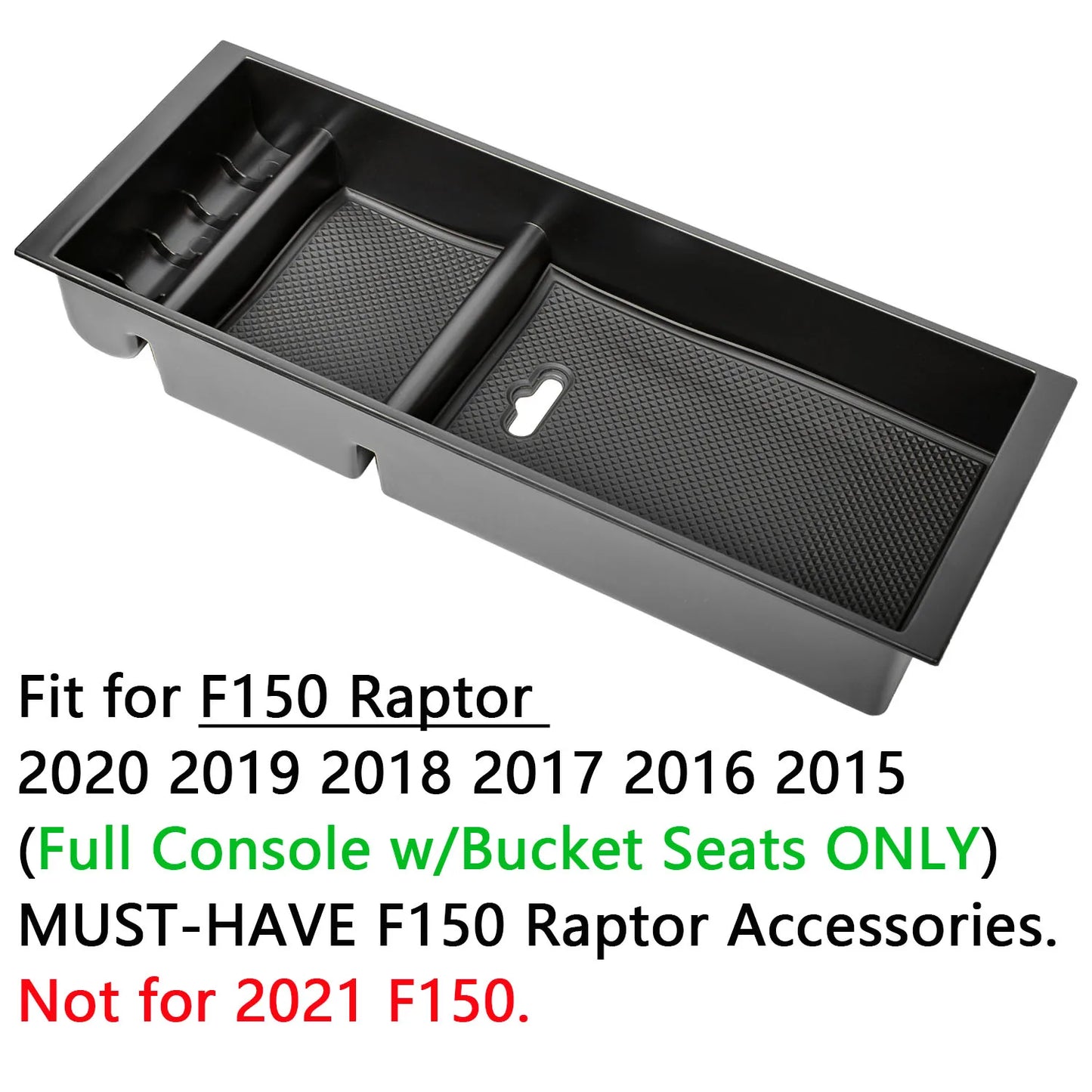 For Ford Raptor F-150 F150 2015-2020 Car Center Console Armrest Storage Box Organizer Tray Accessories 2019 2018 2017 2016