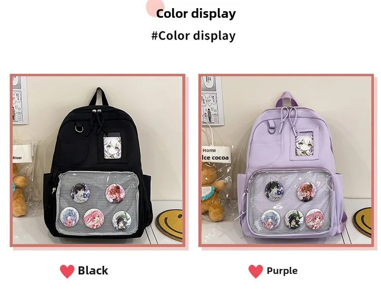 Japanese College Style Fashionable Backpack for Students Large Capacity Backpack for Women Highvalue Outdoor Backpack