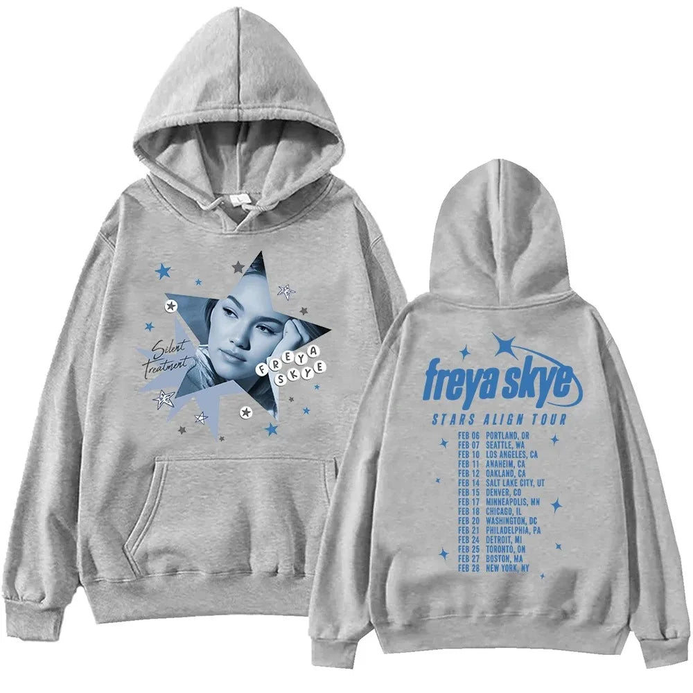 Silent Treatment Hoodies Freya Skye Fashion Clothes Winter Spring Fleece Long Sleeve Hooded Sweatshirts Male Female Pullover
