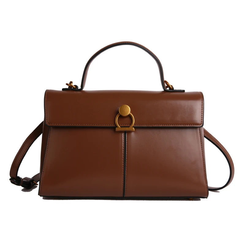 2025 New Classic Style Solid PU Square Shoulder & Crossbody Bags High Quality Sense of Luxury Simple Commute Handbags for Women