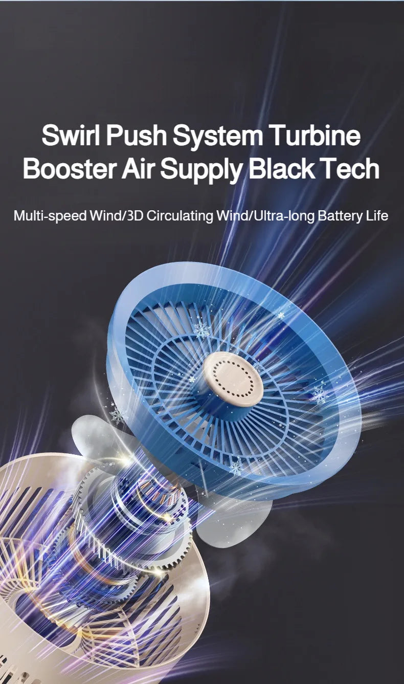 Desktop Circulating Small Wall Mounted Fan Multifunction Shaking Head Remote Control Quiet Cooling Fan For Home Office