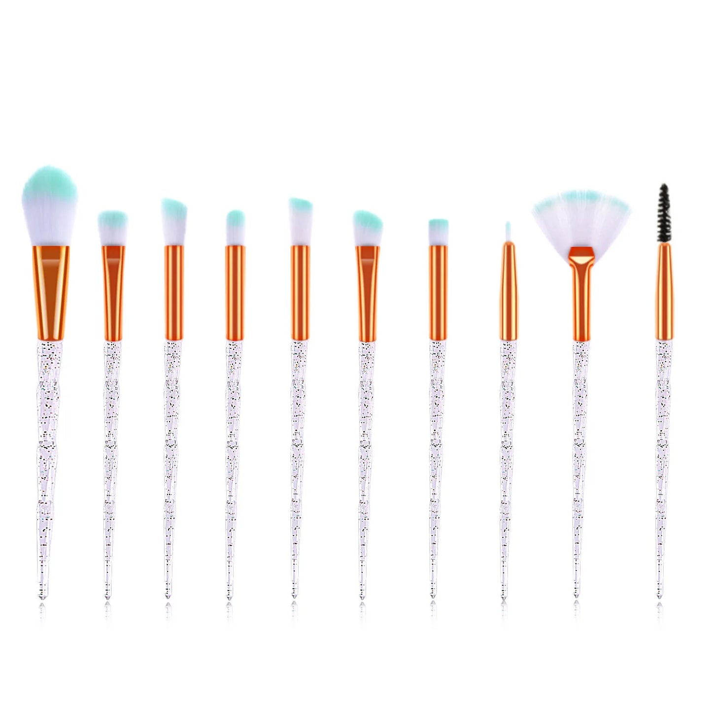 Diamond Makeup Brushes Set Beauty Make Up Brush Tool Cosmetic Powder Foundation Blending Eye Shadow Eyebrow Eyelash Brush