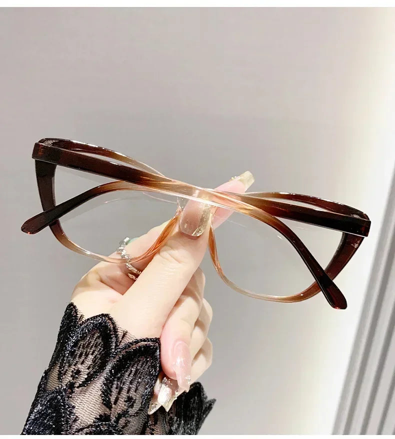 Fashion Ladies Reading Glasses Women Men Trendy Luxury Design Presbyopia Eyeglasses Cat Eye Anti-blue Light Eyewear for Female