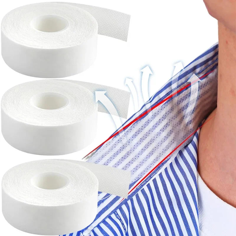 Disposable Self-Adhesive Collar Sticker Women Absorbent Anti-dirt T-shirt Collar Stickers Protector Neck Liner Pads Accessories
