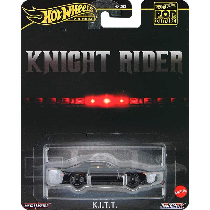 Hot Wheels 1/64 Knight Rider K.I.T.T. Black #83 Pop Culture K.I.T.T Hxd63 Retro Entertainment K.I.T.T Diecast Model Car Toy