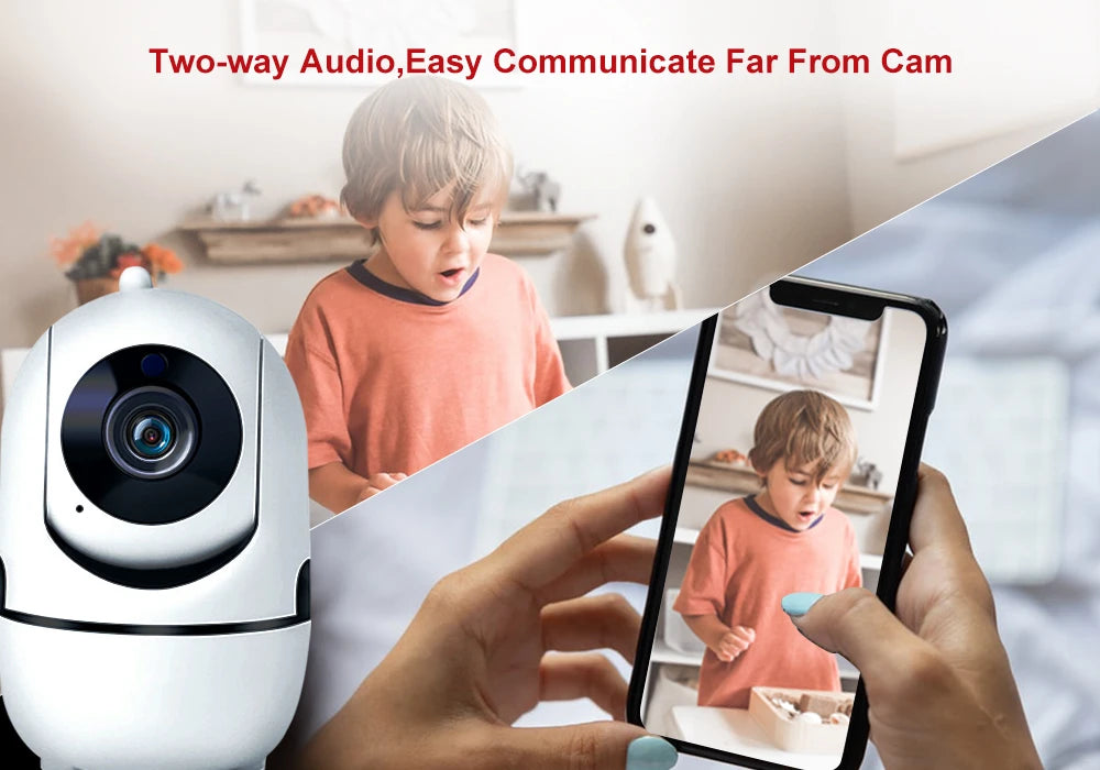 Anpviz 1080P Mini PTZ Camera Wifi Indoor Smart Baby Monitor Mini Wireless IP Camera Support 5G Wifi Auto Tracking YIIOT App View