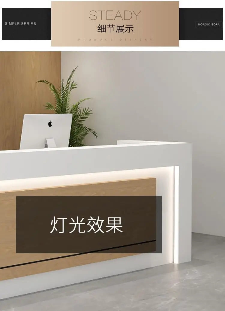 Luxury Reception Desks Modern Display Decorations Reception Desk Accessories Escritorio De Recepcion Commercial Furniture