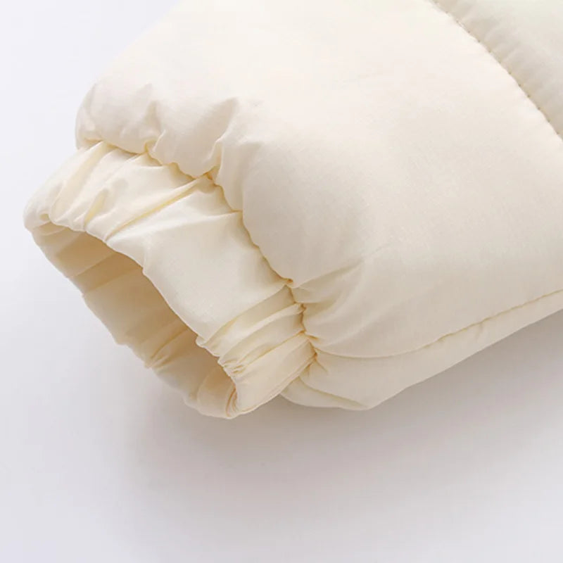 Winter Newborn Baby Jumpsuit Thicken Baby Clothes Plus Velvet Warm Baby Rompers With Gloves Hooded Infant Snowsuit Clothing