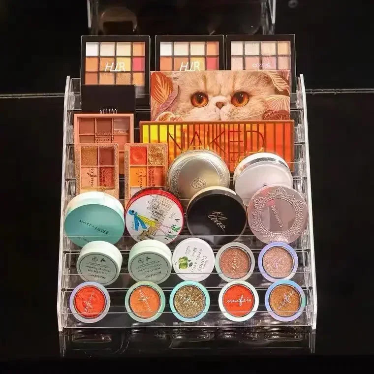 Multi-layer cosmetic storage rack, nail polish display rack, eyeshadow disc storage box,