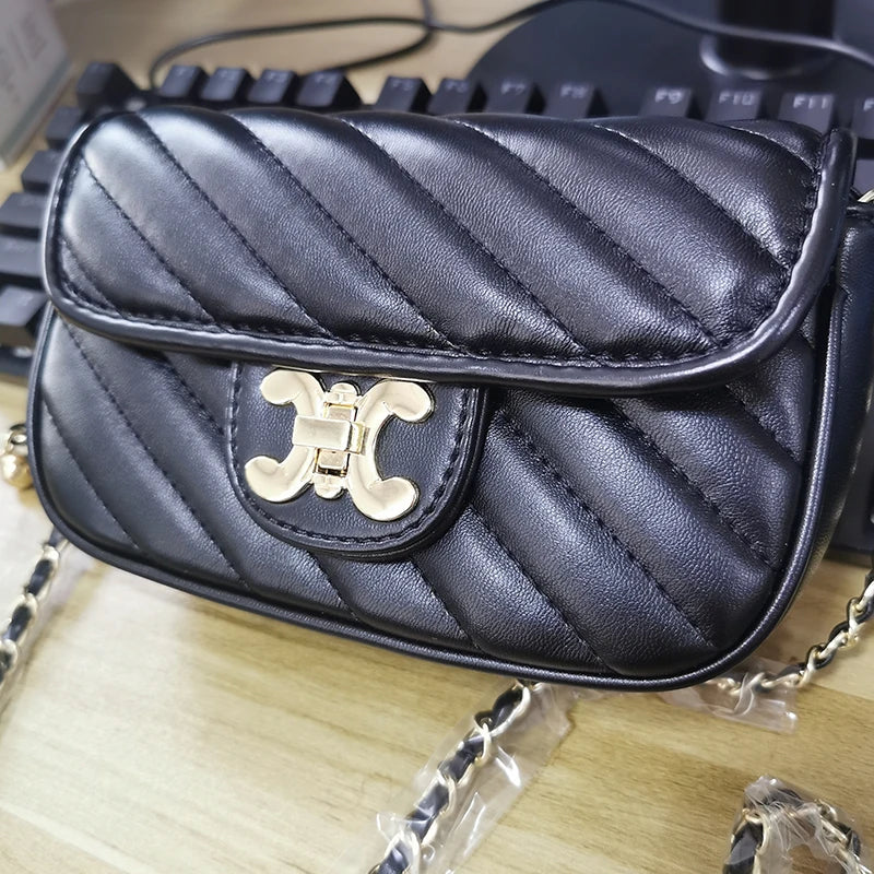 Fashion Women's Bag 2024 New Luxury Designer Bags Adjustable Shoulder Strap Women Shoulder Chain Bag