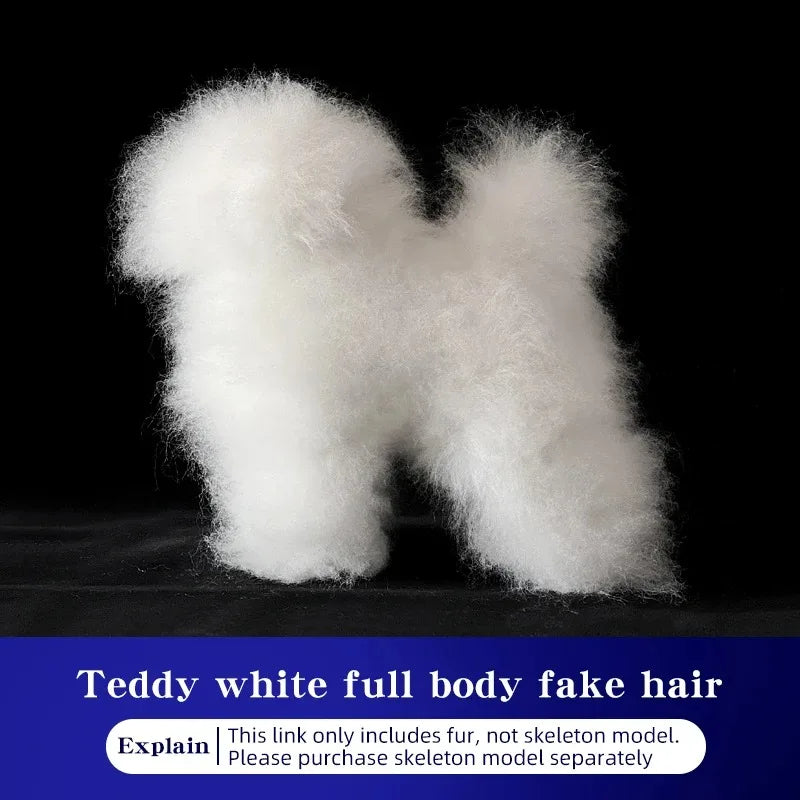 Teddy Dog Pet Simulation Hair Pet Beauty Hair Beauty Whole Body Skeleton Model Pet Simulation Hair For Grooming Practice