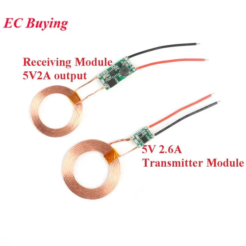 5V 2A 2.6A Wireless Charger Power Module Transmitter Receiver Charging Chip Coil Terminal Circuit Board XKT001-01 for DIY Phone
