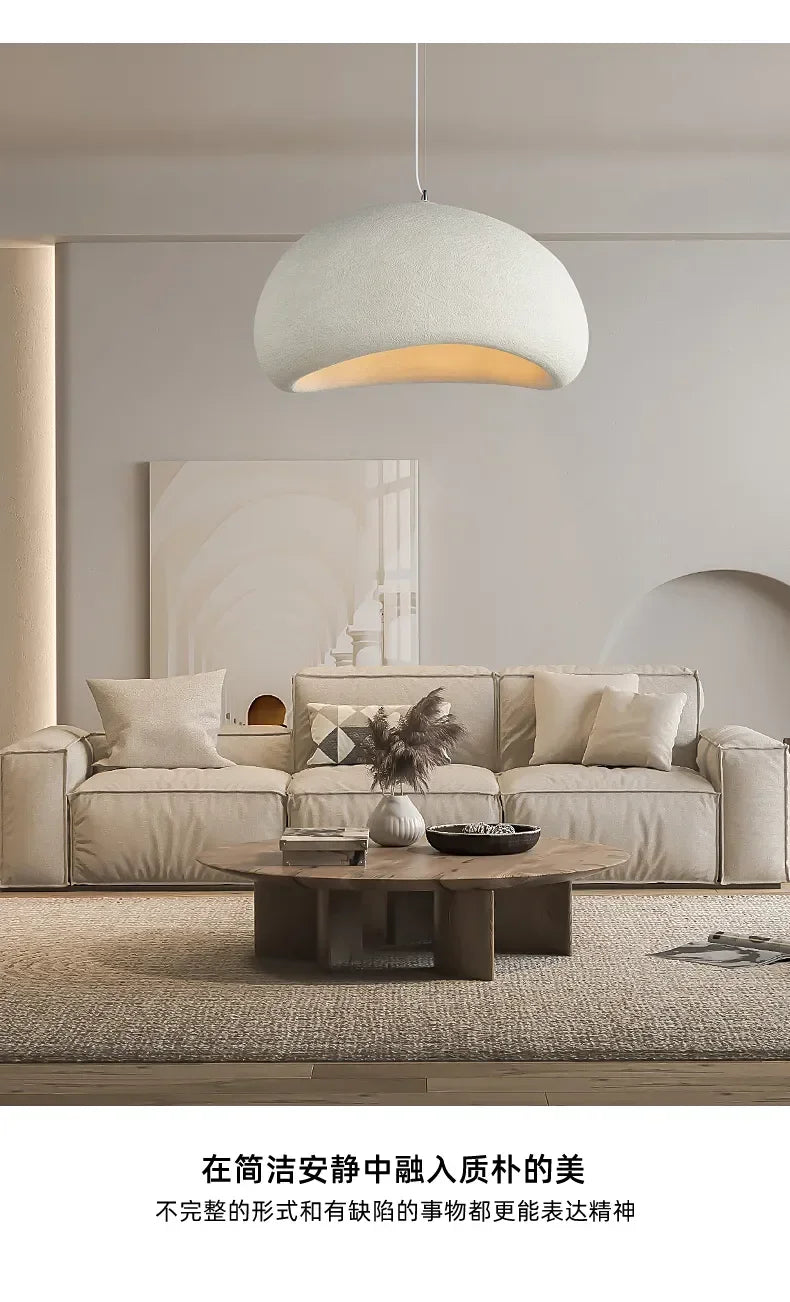 Japanese Wabi-Sabi Chandelier Modern Minimalist Dining Living Room Pendant Light Bedroom Bar Designer Homestay E27 Hanghing Lamp