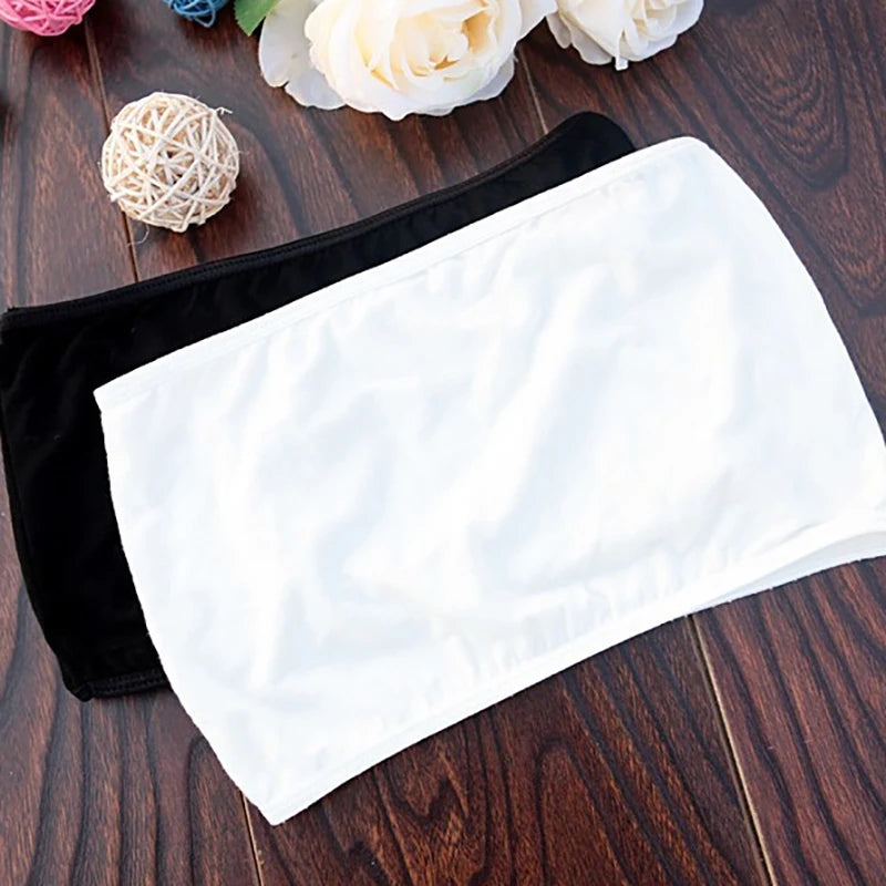 Summer Women Sexy Tube Top Strapless Bandeau Sleeveless Sports Bra Underwear Wrap Chest Soft Comfortable Tube Tops For Lady Girl