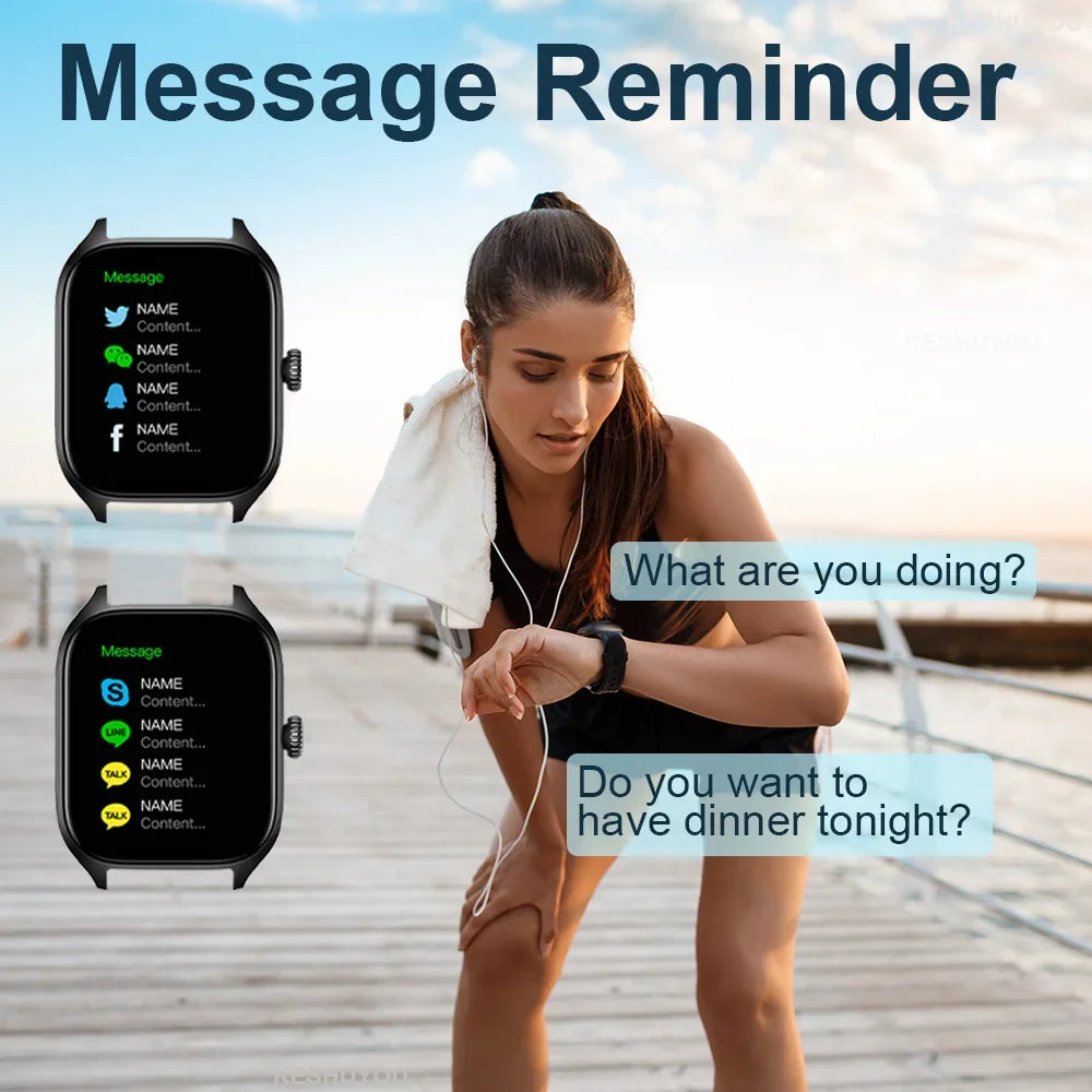 LAXASFIT New H9 Promax Smart Watch Dial to Answer Calls Calorie Tracking Heart Rate Oximetry Monitoring Bluetooth Smartwatch