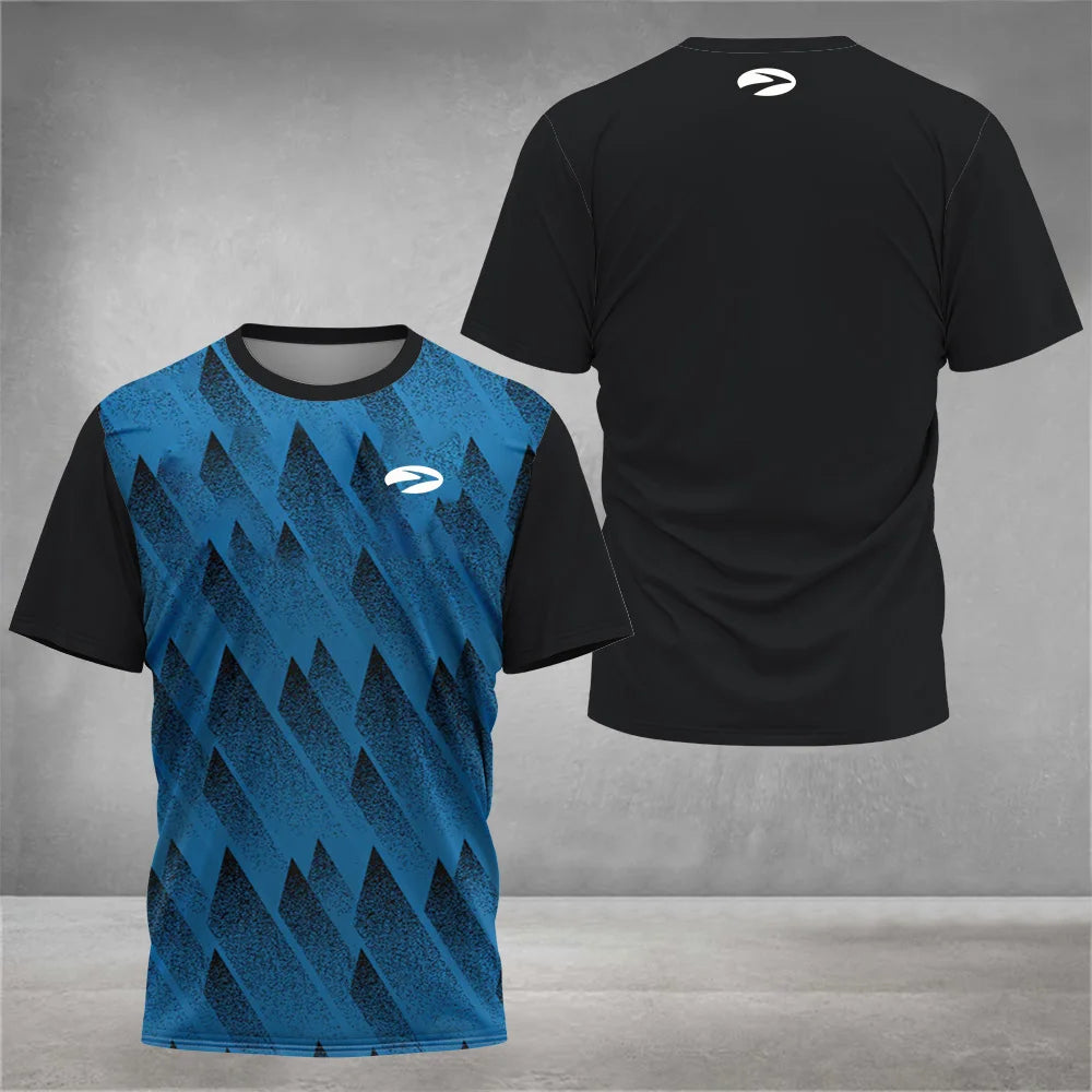New Men's Crew Neck T-shirt Top Summer Holiday Lightweight Beach Short Sleeve Tee Tennis Badminton Volleyball Casual T-Shirt top