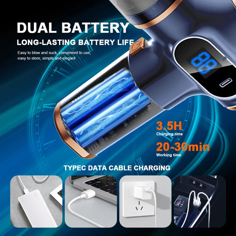 98000PA Mini Car Vacuum Cleaner Cordless Powerful Car Cleaner HandHeld Vacuum Cleaner Cleaning For Mercedes-Benz Full Series