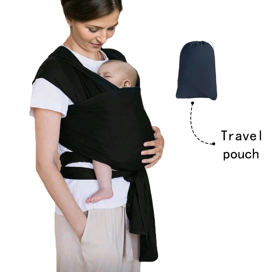 Baby carrier front-carrying multi-functional sleeping, breastfeeding, outing device to free hands knitted fabric